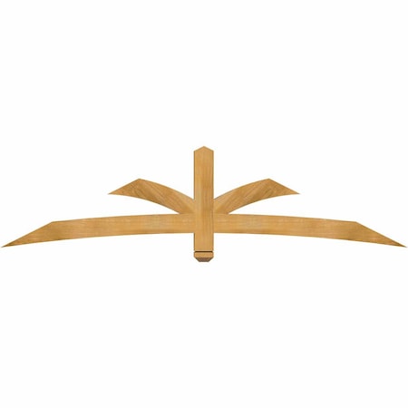 Ekena Millwork Davenport Rough Sawn Timber Gable Bracket, Western Red Cedar, 84"W x 21"H x 4"D x 4"F, 6/12 Pitch GBW084X21X0404DAV00RWR
